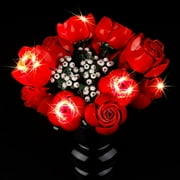 LED Light Kit for Lego Rose 10328 Artificial Plants Set, Decoration Lights Build a Gift for Her or Him for Anniversary and Valentine’s Day(No Model)